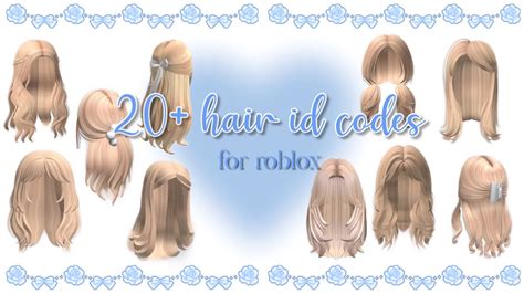 Uncommon Blonde Roblox Hair Id Codes Youtube