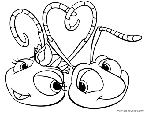 Download and print for free. A Bug's Life Coloring Pages (2) | Disneyclips.com