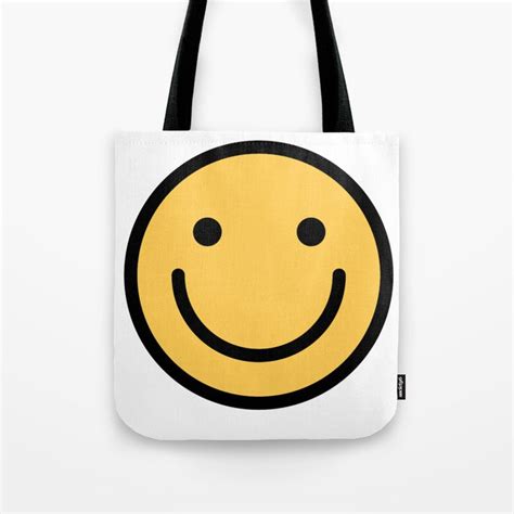 Smiley Face Cute Simple Smiling Happy Face Tote Bag By Dogboo Society6