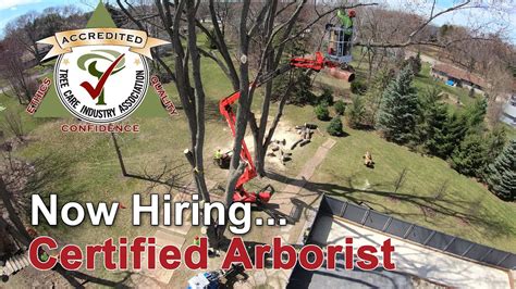 He didnt try to nickle and dime me. Now Hiring - Certified Arborist in Madison Wisconsin - YouTube