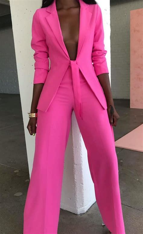 All Pink Suit Outfit Pink Moodboard Fashion Suits For Women