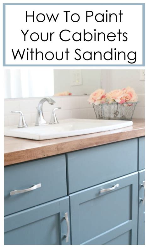 How Can I Paint My Kitchen Cabinets Without Sanding Them