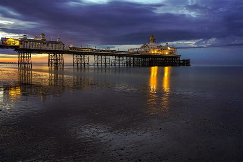 Eastbourne Pier In England Seen At Blue Hour Photograph By George