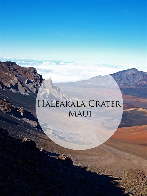 Haleakalā Crater Maui Maui Haleakala Island Getaway