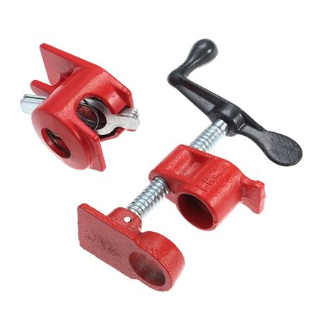 12 Wood Gluing Pipe Clamp Set Heavy Duty Woodworking Cast Iron For