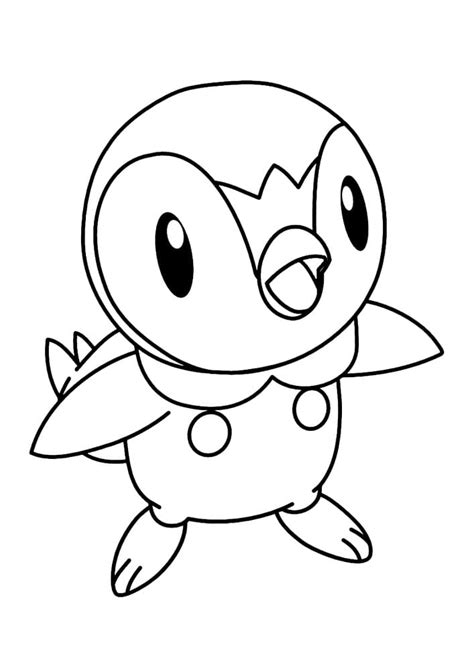Piplup Coloring Pages Printable
