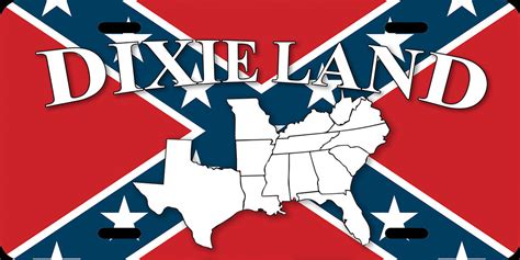 Rebel And Confederate Flag License Plates The Dixie Shop