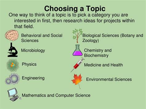 PPT - Science Fair: Choosing a Topic PowerPoint Presentation, free ...