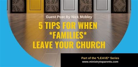 5 helpful tips for when people leave your church
