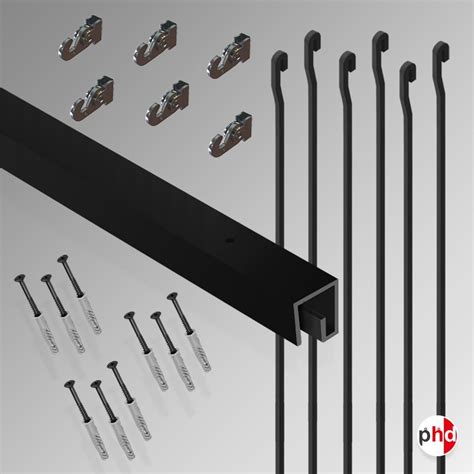 Should i hang the rod above, at or below the picture rail? 'All-in-one' P Rail 3m & Rods Kit | Hang 80kg Pictures ...