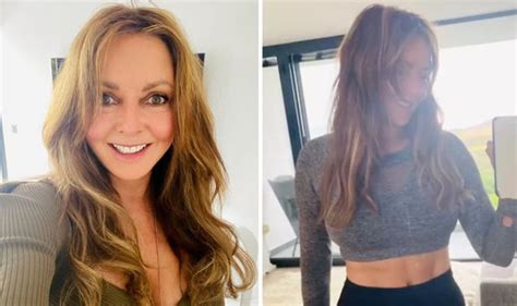 Carol Vorderman Countdown Icon 60 Exposes Toned Midriff As She Lounges In Scruffs