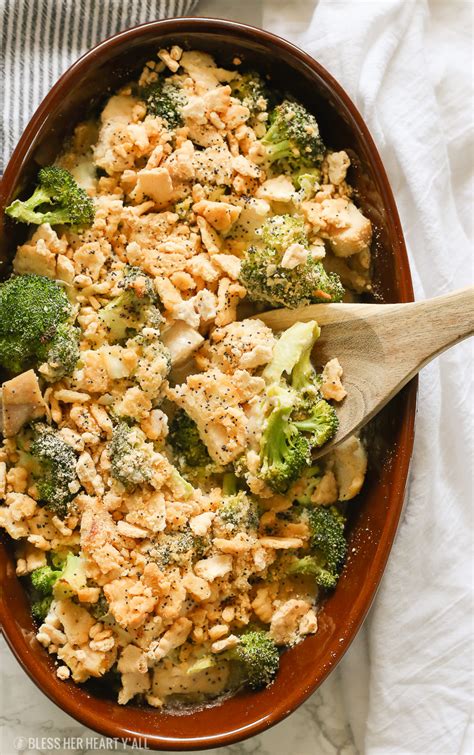 These delicious chicken casserole recipes are the perfect way to whip up a dinner the whole family will love. Skinny Gluten Free Chicken Poppy Seed Casserole - Bless ...