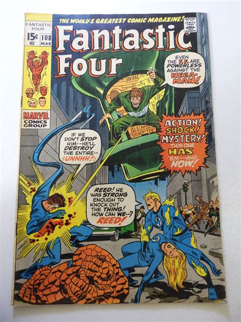 Fantastic Four 108 Fn Condition Comic Books Bronze Age Marvel