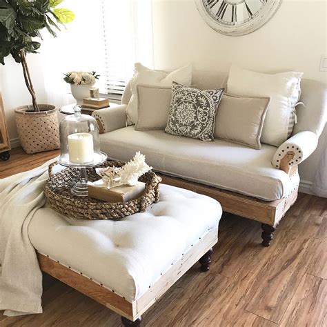 Many master bedrooms are about 200 to 300 square feet, or around 16 feet by 16 feet, large enough to accommodate a full, queen, or king size bed as well as additional furniture like a dresser, nightstand, and perhaps a desk. Love seat in master bedroom | Bedroom seating area, Small ...