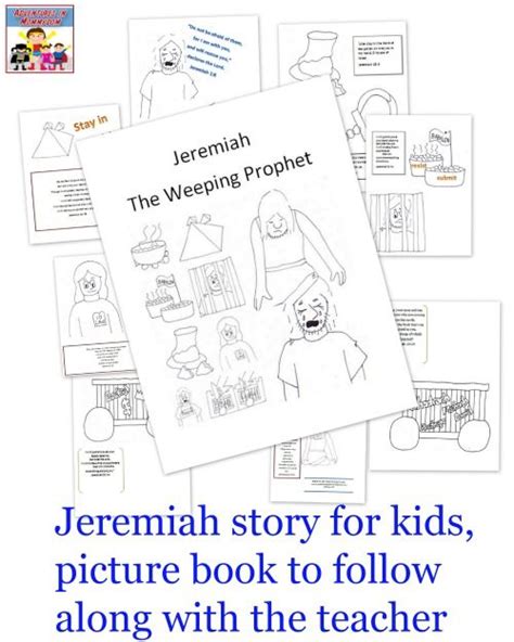 Jeremiah Story For Kids Toddler Sunday School Sunday School Activities