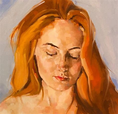 Shana Wilson ‘young Woman With Red Hair Figurative Nude Female Model