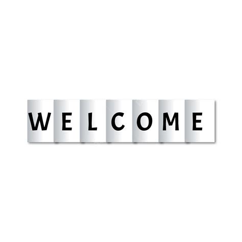 Welcome Banner Vector Illustration Welcome Banner Sign Welcome Banner