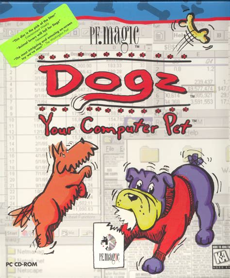 Dogz Your Computer Pet 1996 Macintosh Box Cover Art Mobygames