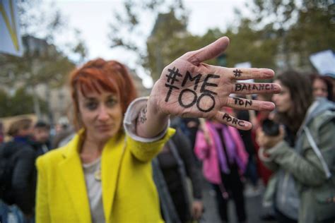 Scores Rally In Paris To Protest Sexual Harassment After Weinstein