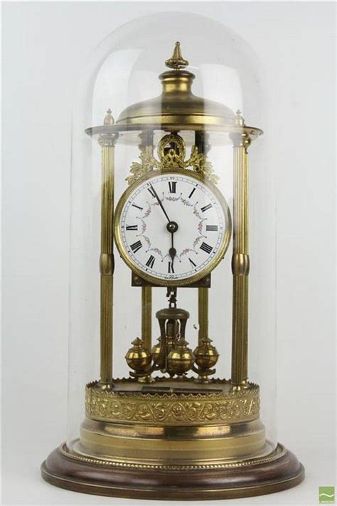 Glass Dome Clock Made In Germany Glass Designs