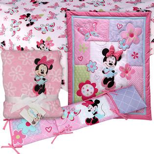 Disney minnie mouse love nursery crib bedding set pink grey white rosegold 3 pc. Minnie Mouse 4 PC. Crib Set with Sheet & Blanket Baby ...