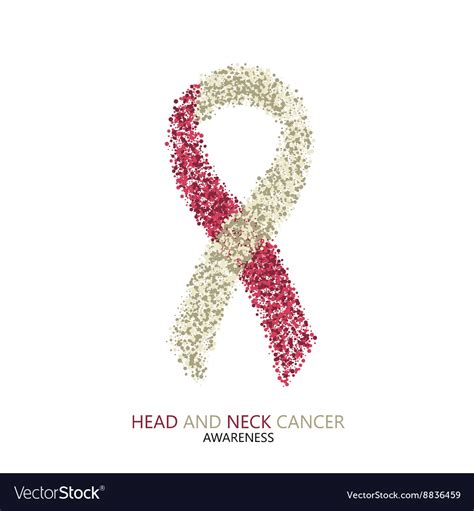 Modern Head And Neck Cancer Awareness Royalty Free Vector