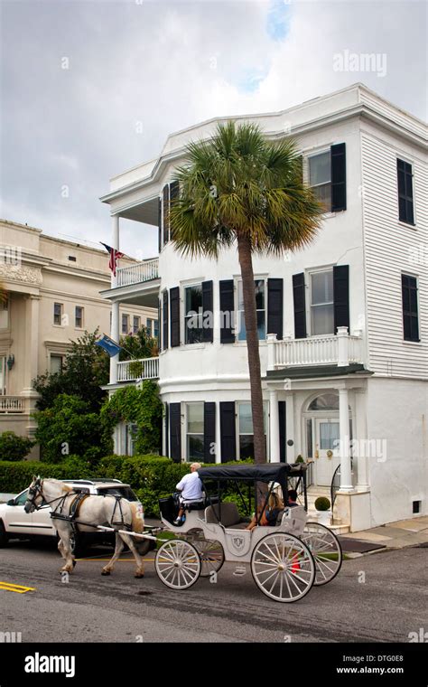 Historic Mansions In Charleston South Carolina Stock Photo Alamy