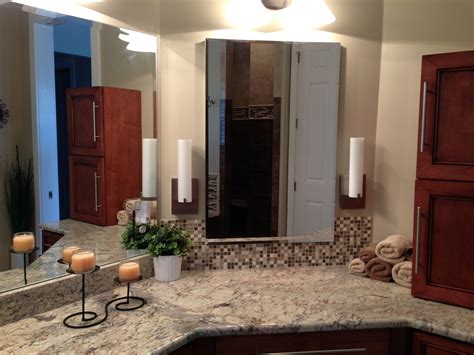 For example, you can also get customized sizing where cabinets can be ganged together. Bathroom vanity with a mirror medicine cabinet insert ...