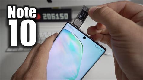How To Install Sd And Sim Card Into Samsung Galaxy Note 10 Youtube