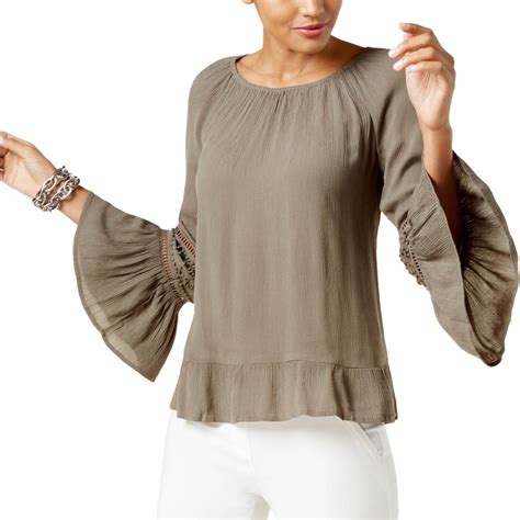 inc international concepts bell sleeve peasant top tops clothing and accessories shop the