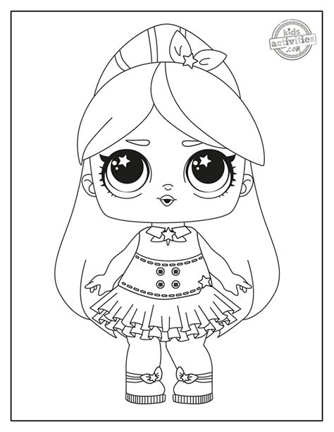 Free Printable Lol Coloring Pages Fancy Glitter Lol Surprise Doll