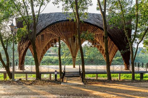 Flamingo Pavilion - bamboo architecture was used many times - BambuBuild