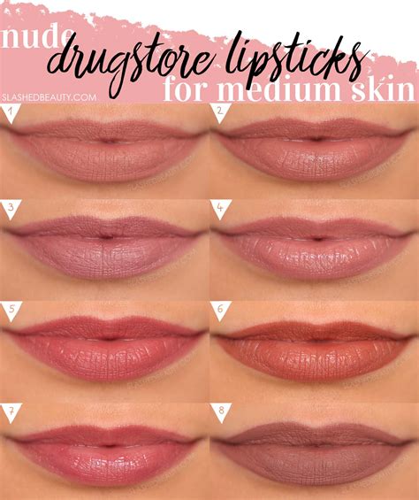 Nude Drugstore Lipsticks For Medium Skin Slashed Beauty