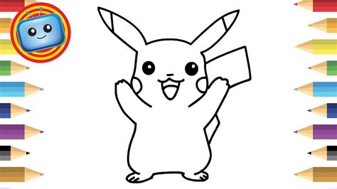 How To Draw Pokemon Pikachu Simple Drawing Game Animation Colouring