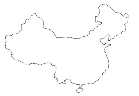 Map Of China Terrain Area And Outline Maps Of China Countryreports