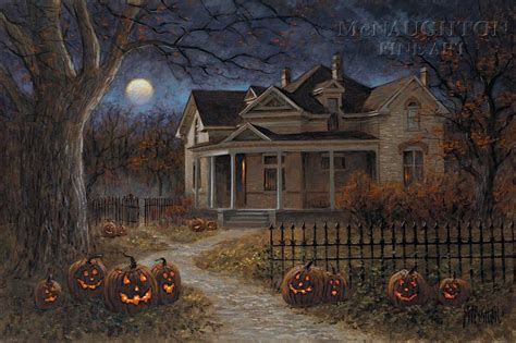 Visite Halloween Ville D'art Et D'histoire - Happy Halloween 10x15 OE - Litho Print - McNaughton Fine Art
