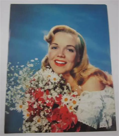 BEAUTIES BLONDE SPRING Flowers Vintage Salesman Sample Photo Calendar Pin Up PicClick