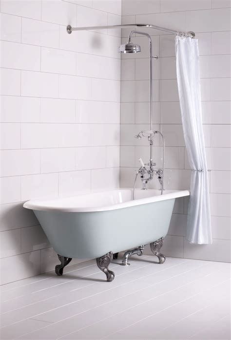 Trident Roll Top Corner Bath Freestanding Tub Shower Free Standing