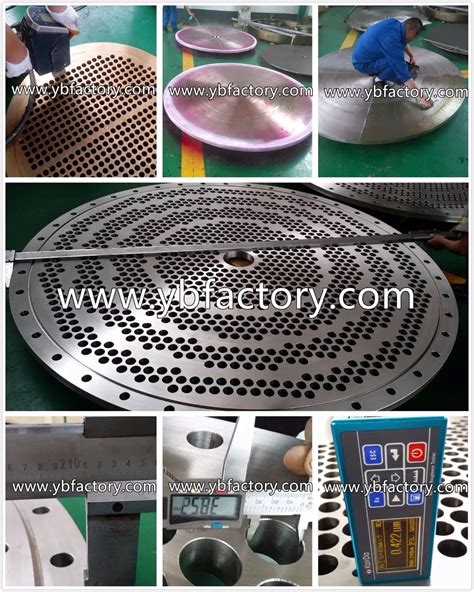 Forging And Machining Small Stationary Tube Sheet With Oem Service