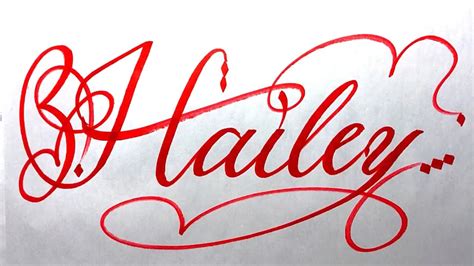Hailey Name Signature Calligraphy Status Moderncalligraphy Cursive