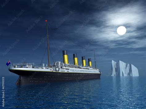 Titanic And Iceberg Ilustración De Stock Adobe Stock