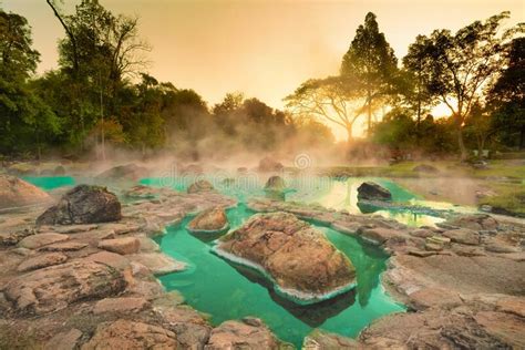 Hot Springs Onsen Natural Bath At National Park Chae Son