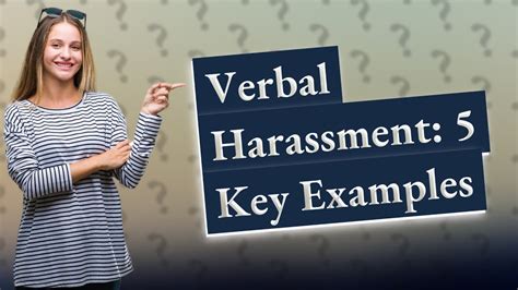 how can i recognize verbal harassment in the workplace youtube