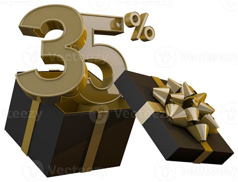 Black Friday Super Sale With 35 Percent Gold Number And Black T Box