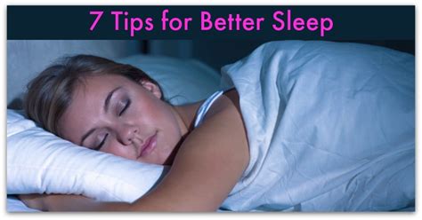 7 Tips For Better Sleep Natural Holistic Life