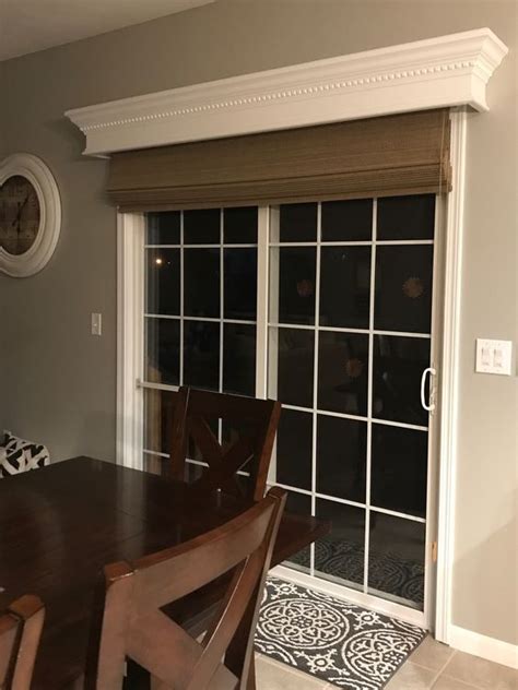 If you want to match other shutters in your home, or give your sliding glass door classic style, blinds.com track faux wood shutters are a great choice. Awesome Sliding Glass Door Shades Options | Ann Inspired