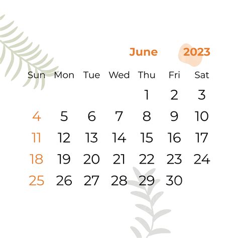 Calendar June 2023 Vector Hd Images Calendar June 2023 Calendar June