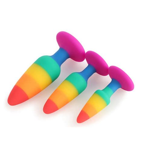 3 Pcsset Carrot Silicone Anal Plug Butt Plug Sex Toys Butt Toys For