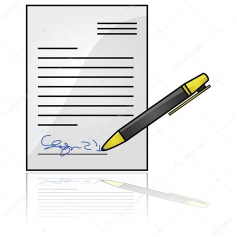Signed Document — Stock Vector © Bruno1998 6286957