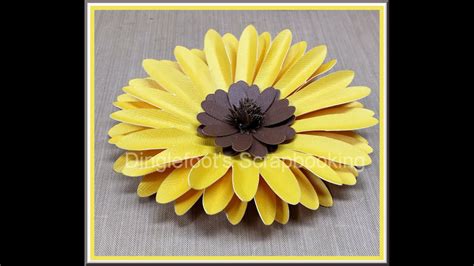 Handmade Paper Sunflower Tutorial Youtube